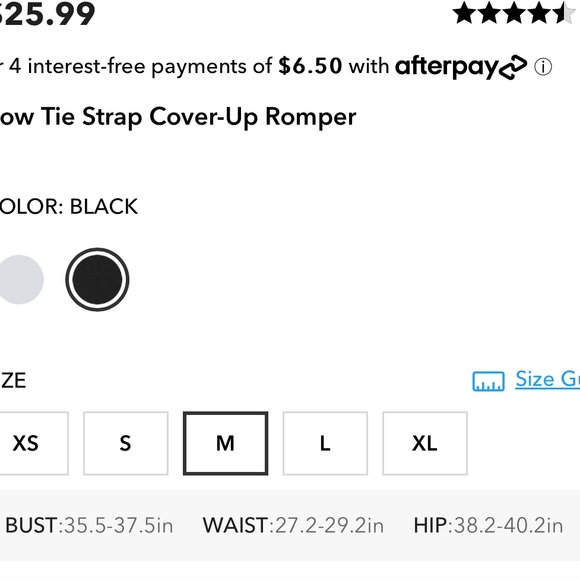 Cupshe Black Cover Up Romper - Picture 4 of 5